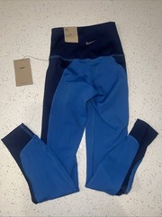 NWT Nike Yoga High-Waisted 7/8 Ribbed-Panel Leggings DQ5622-407 Size XS $75