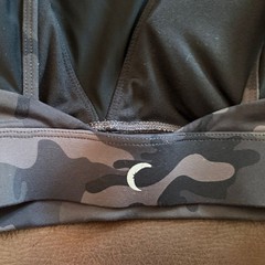 Zyia Forest Camo Adjustable Mesh Bra Size Small