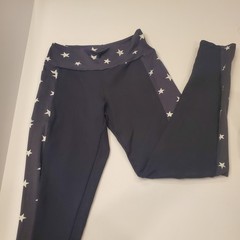 BümBüm Bacana Black w/ stars High Waist Activewear Leggings Yoga Gym M/L