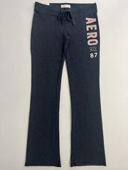 Aeropostale Aero 87 Womens Navy Fit & Flare Sweat Pants Slim Fit XS S M L XL XXL