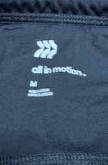 All in motion Women’s Black Solid Ankle Activewear Leggings Size M