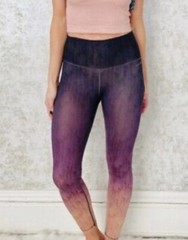 AR-33 Women’s High Rise Purple Ombré Leggings Sz Medium 27x 25. NWOT