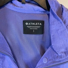 Athleta Purple Lightweight Windbreaker Jacket Snap Zip Front Pockets Women’s S