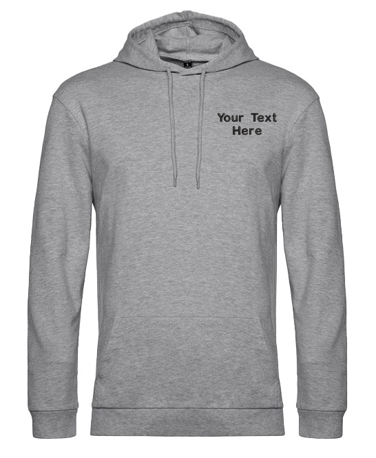 Personalised B&C Unisex #Hoodie Embroidered Custom Text Logo Workwear Casual Gym