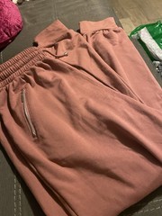 BAE CITY Women’s Mauve Sweatpants Plus Size 1X Drawstring Elastic Waist Pockets