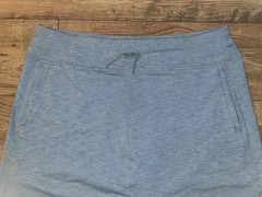 Kuhl Women’s Harmony Knit Skort Zipper Pockets Drawstring Blue Heather Size XL