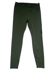 Nike Dri-FIT Women’s Olive Green Athletic Leggings Size XL Pull-On Stretch