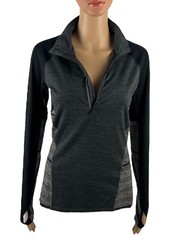 Icebreaker Merino GT Womens Small Comet Long Sleeve Half Zip Impulse Layer Gray