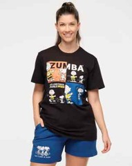 Zumba X Peanuts Crew Neck Unisex Tee – Black ~ XS/S M/L XL/XXL ~ New!