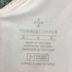 Tommie Copper Shoulder Support Sports Bra Womens Medium Pink Zip Front Znergy