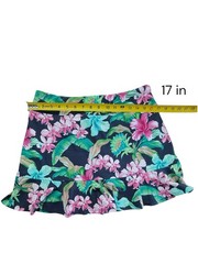 Tommy Bahama Everyday Active Women Navy Top Floral Skort Scrunchie Set Size M