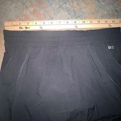 Dsg Mid-Rise Stride Skort With Built-In Shorts, Black, Size Small