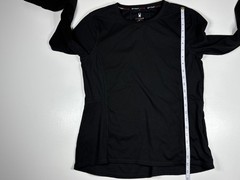 Spyder Active Athletic Top Women L Black Long Sleeve Thumbholes Gym