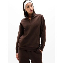 Athleta Cozy Truffle Forever Fleece 1/4 Zip Sweat Set S And MP
