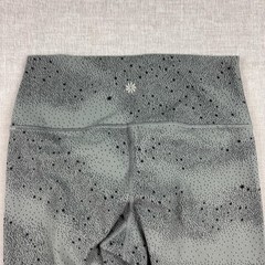 Athleta Leggings Womens M Tall Gray Transcend Tight Ankle Stars Yoga Gym Pants