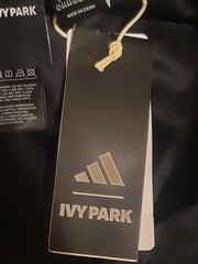 Adidas x Ivy Park IN8655 Shiny Tights Women Large Black Sheer Pull On