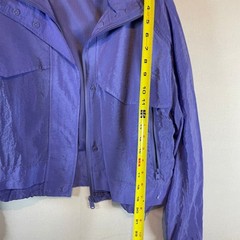 Athleta Purple Lightweight Windbreaker Jacket Snap Zip Front Pockets Women’s S