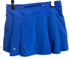 Lululemon Pace Rival Skirt Skort Sz 6 Jet Stream Blue 4-Way Stretch