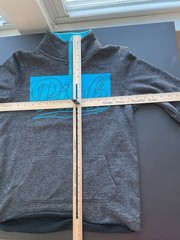 PINK Victoria’s Secret Gray Blue 1/4 Zip Sweatshirt Womens XS Extra Small