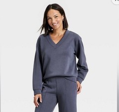 Women’s Sandwash Sweatshirt – A New Day – Blue Size M – NWT