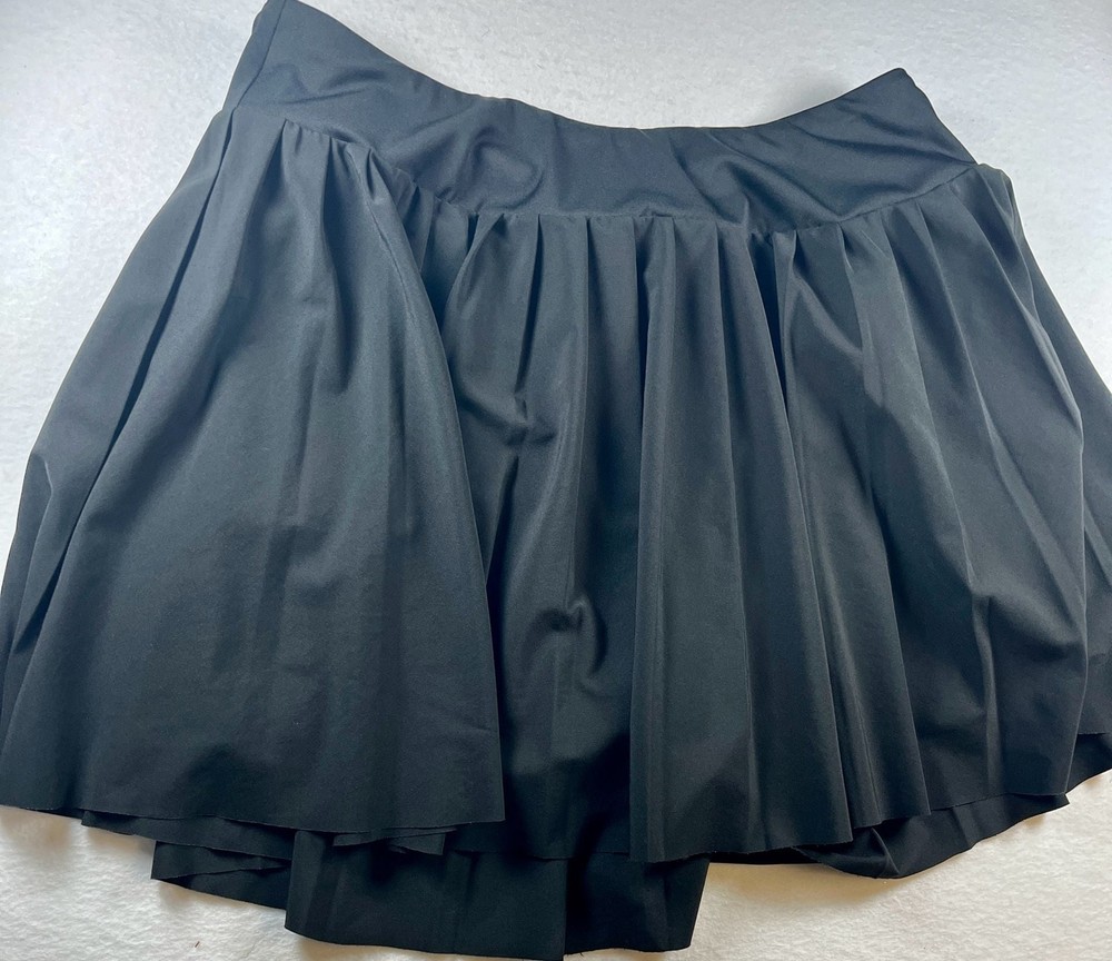 DSG Women’s Athletic Pleated Skort, Black, Size L Athleisure
