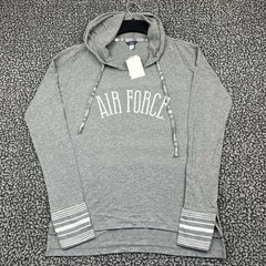 MV Sport Air Force Academy Hoodie Women Medium Gray Long Sleeve New M