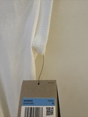 Nike Yoga Luxe Ribbed Strappy Training Top White DD5545 901 Sz M $50