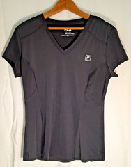 FILA SPORT Womens M Fitted Shirt Contoured Pullover Cap Sleeve