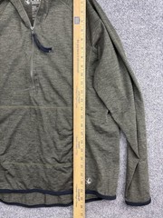 Carve Designs Hoodie Shirt Womens XL Green 1/2 Zip Lightweight Raglan Pockets
