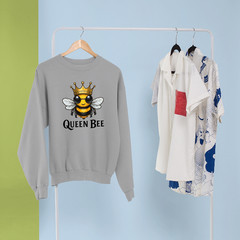 Queen Bee Sweatshirt World Bee Day Cute Cartoon Bumble Bee Honey Novelty Gift