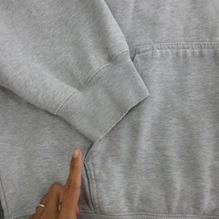 Brandy Melville Hoodie Womens One Size Gray Full Zip Fleece Sweatshirt Pockets