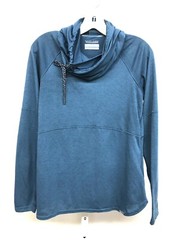 Columbia Sz Small Teal Omni-Wick Advanced Evaporation Cowlneck Womens Hoodie Top