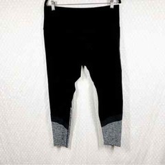 Beyond Yoga Women Leggings Sz 2X Black Grey Colorblock Space Dye High Rise Gym