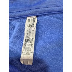 Under Armour ColdGear Womens Large Blue Heathered 1/4 Zip Thumbhole Top L
