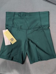 NWT All In Motion Bike Shorts Effortless Support Pocketed Green Women’s Sz M