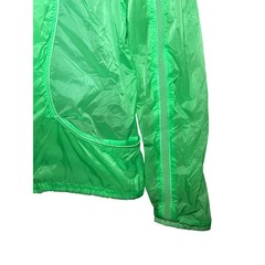 Lululemon Transparent See Jacket Womens Sz 10 Hooded Green Full Zip Drawstrings