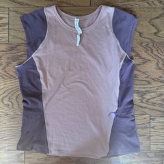 LULULEMON Shirt Cap Sleeve Hiking Tank Top Tee Pink Size 10