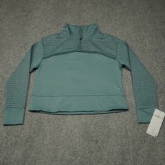 Layer 8 Hoodie Women’s XS Stormy Sea Quilted Quarter Zip New