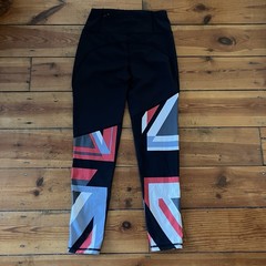 Sweaty Betty The Power Leggings XXS Union Jack UK Flag Gym Running Blue Red⁠