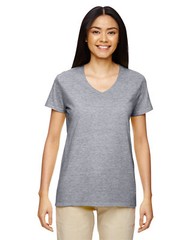 Gildan Ladies Heavy Cotton V-Neck Stylish T Shirt Casual Plain T-Shirt – G500VL