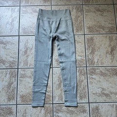 L*Space Ribbed Seamless Workout Leggings Sage Green Size Medium/Large Loungewear