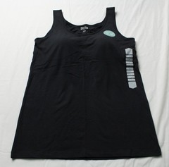 Duluth Trading Co Women’s No-Yank Wireless Built-In Bra Tank BM7 Black Large NWT