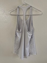 womens reebok white/purple/black tank top size m good condition