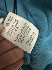 Vintage Juicy Couture USA Velour Hoodie & Shorts Set Turquoise Small Y2K