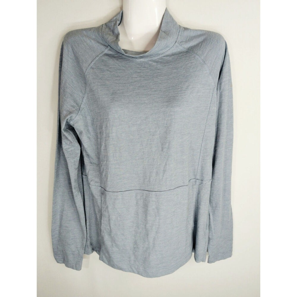 Columbia Sportswear Women’s Solid High Neck Long Sleeve Sweatshirts Blue Medium