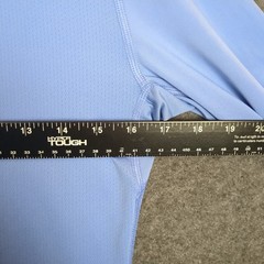 Nike Pro Dri-FIT Womens Large Light Blue Long Sleeve Scoop Neck Athletic Shirt