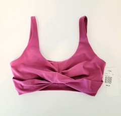 L*Space Active Size Large Twist of Fate Top Sports Bra Pink NWT $84