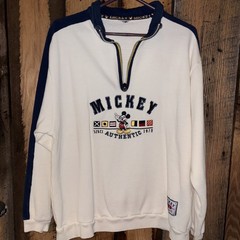 Vintage Disney Store Mickey Mouse Quarter Zip Women’s Large- Extra Large