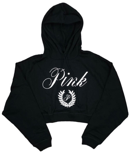VICTORIA’S SECRET PINK EVERYDAY FLEECE CROPPED HOODIE SWEATSHIRT XS S M L XL XXL