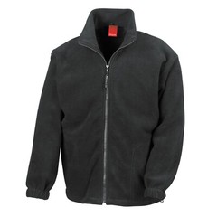 Result Mens Jacket Fleece Full Zip Up Heavy Outdoor Warm Polar Anti Pill Work
